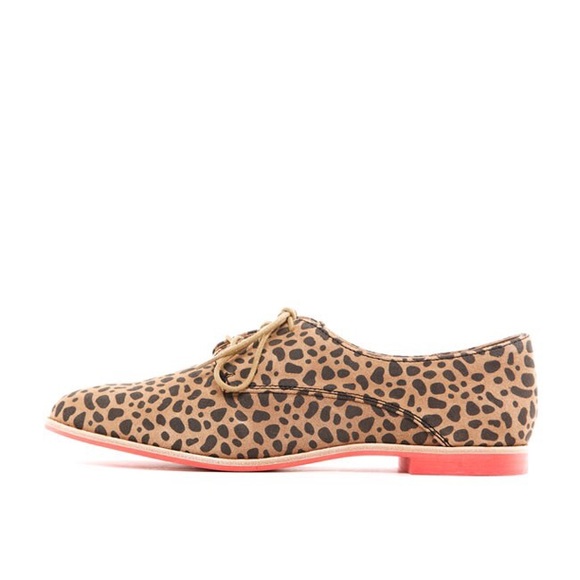 dolce vita leopard oxfords